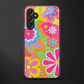 nostalgic wildflower y2k back phone cover | glass case for samsun galaxy a24 4g