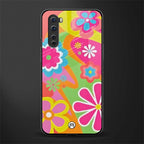 nostalgic wildflower y2k glass case for oneplus nord ac2001 image