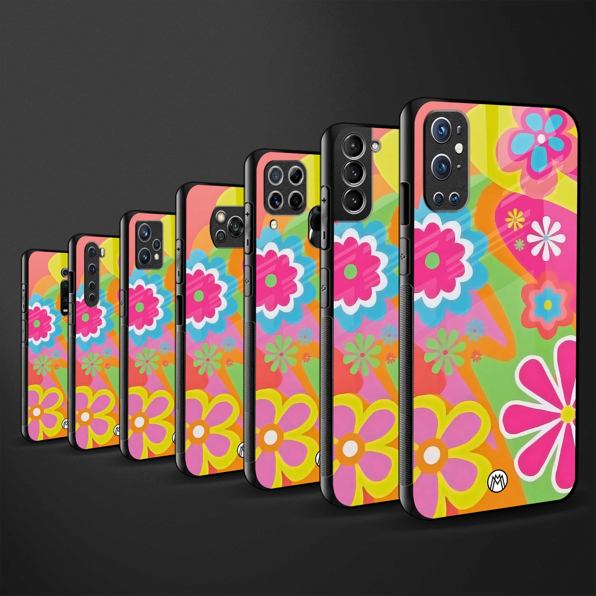 nostalgic wildflower y2k glass case for oneplus 10 pro 5g image-3