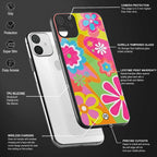 nostalgic wildflower y2k back phone cover | glass case for redmi note 11 pro plus 4g/5g