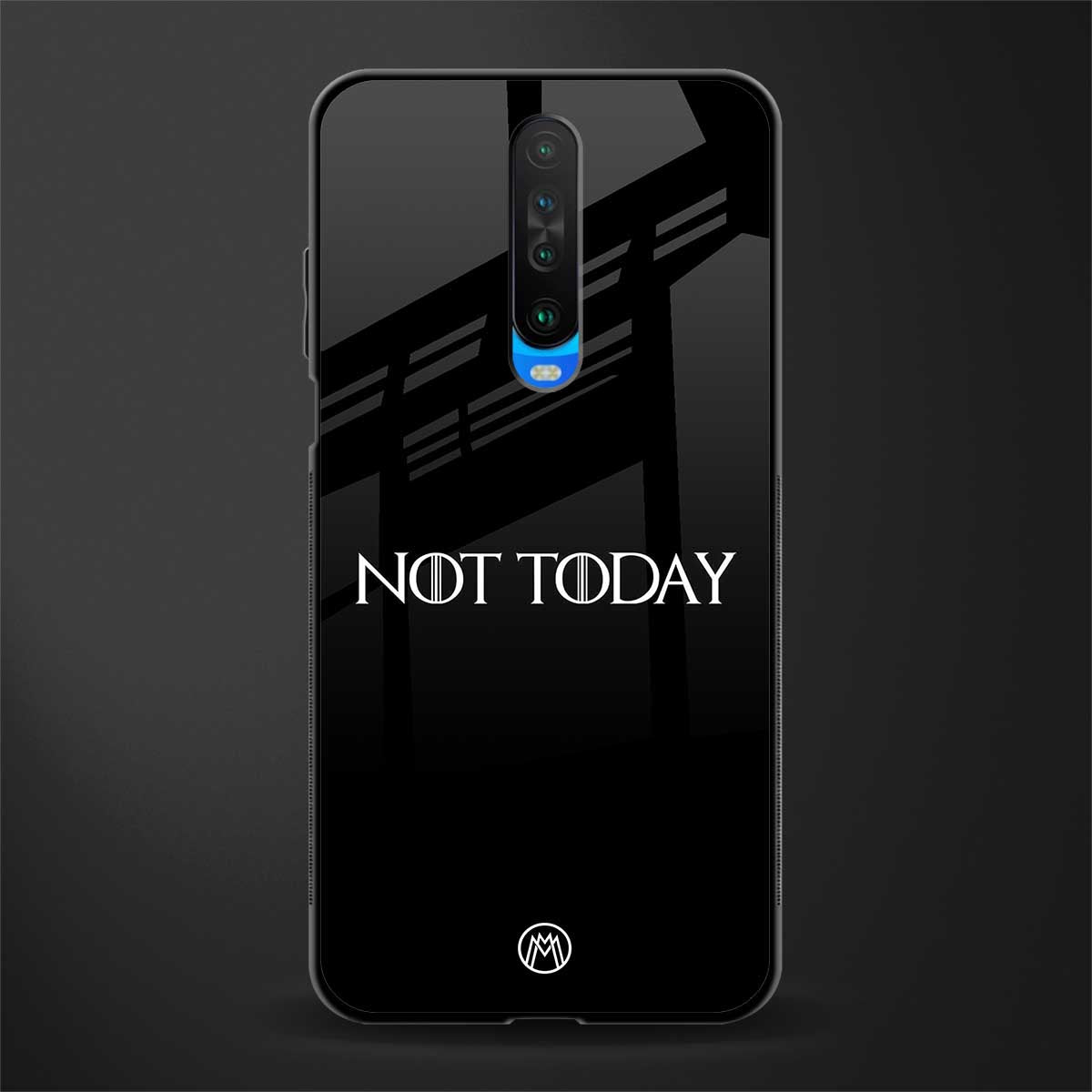 not today glass case for poco x2 image