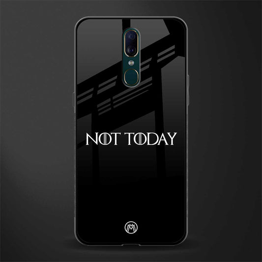 not today glass case for oppo a9 image