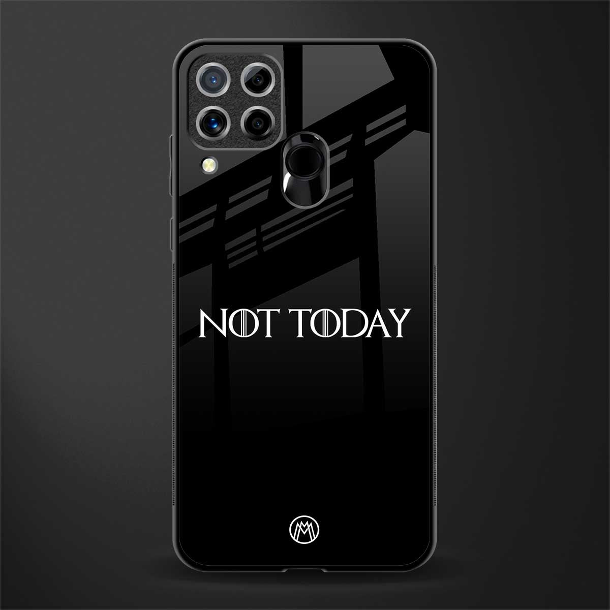 not today glass case for realme c15 image