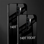 not today phone case | glass case for redmi note 8 pro