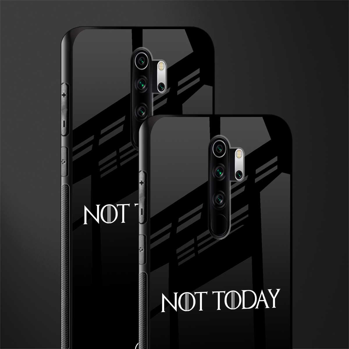 not today phone case | glass case for redmi note 8 pro