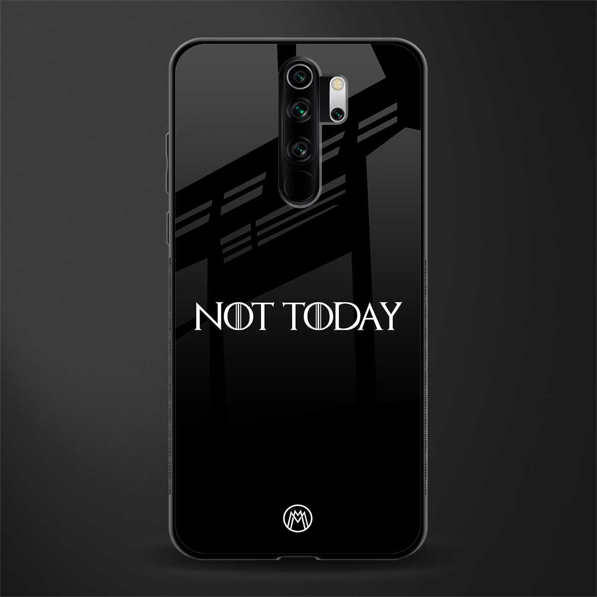 not today phone case | glass case for redmi note 8 pro