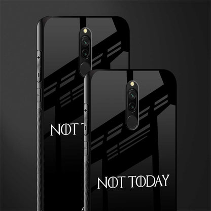 not today phone case | glass case for redmi 8