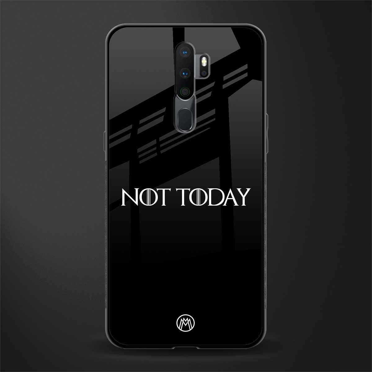 not today phone case | glass case for oppo a5 2020