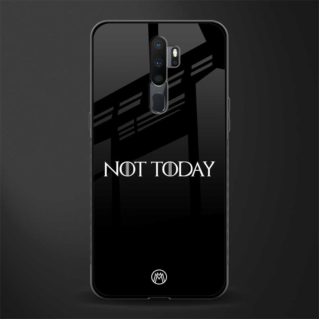 not today phone case | glass case for oppo a9 2020