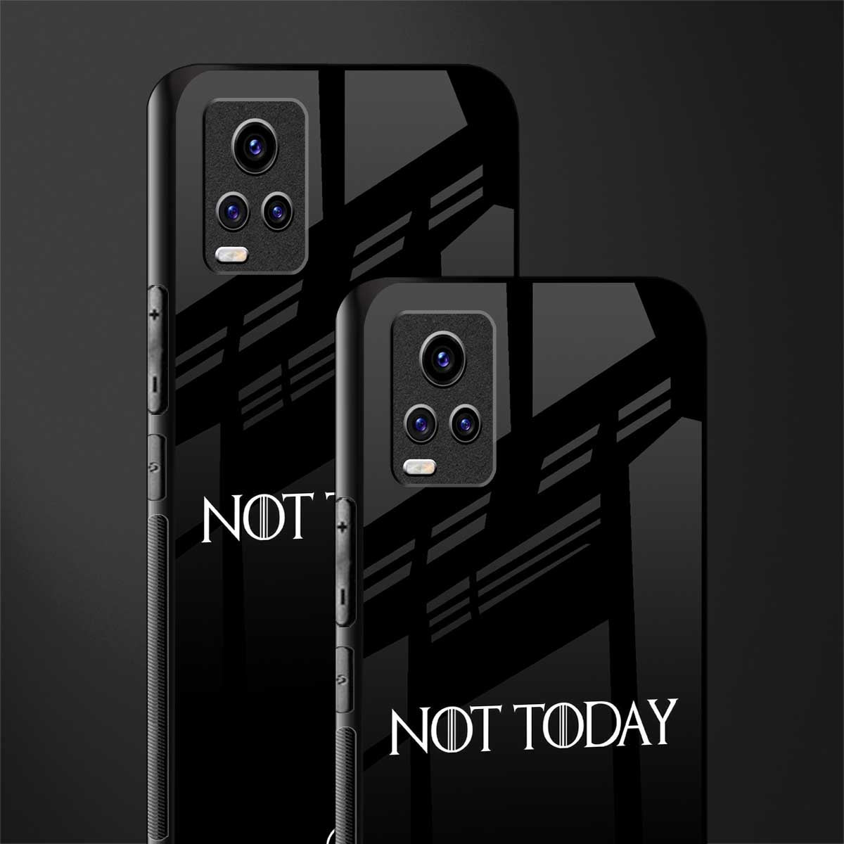 not today back phone cover | glass case for vivo y73