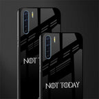 not today glass case for oppo f15 image-2