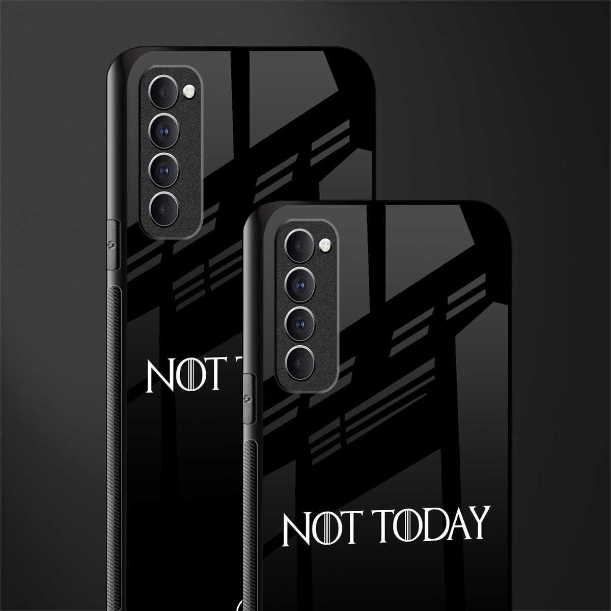 not today phone case | glass case for oppo reno 4 pro