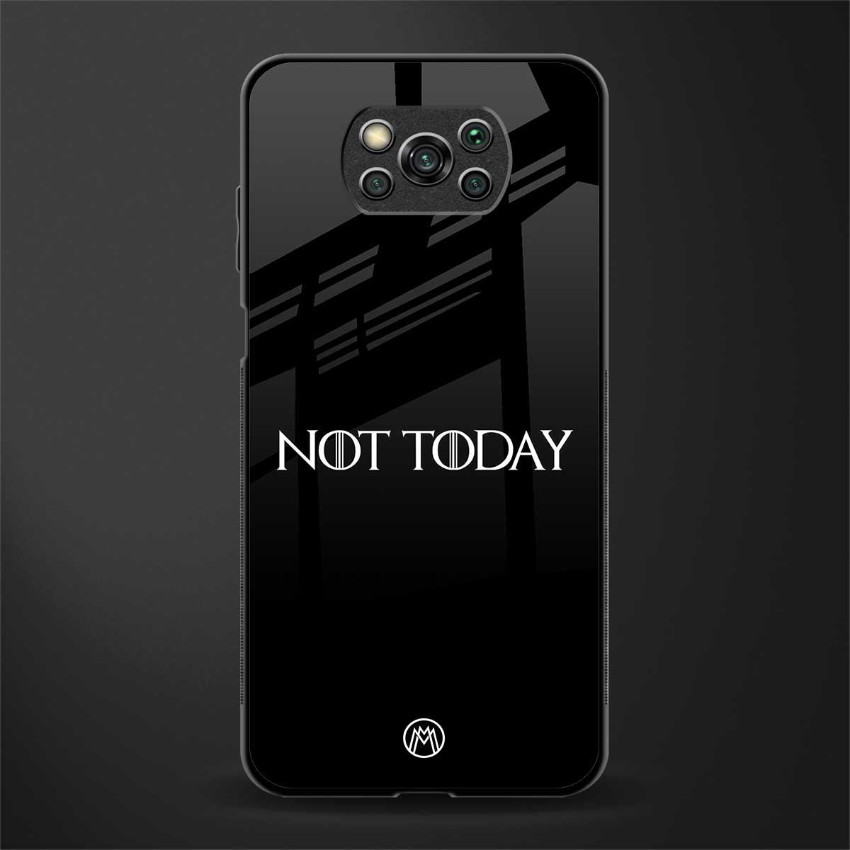 not today glass case for poco x3 image