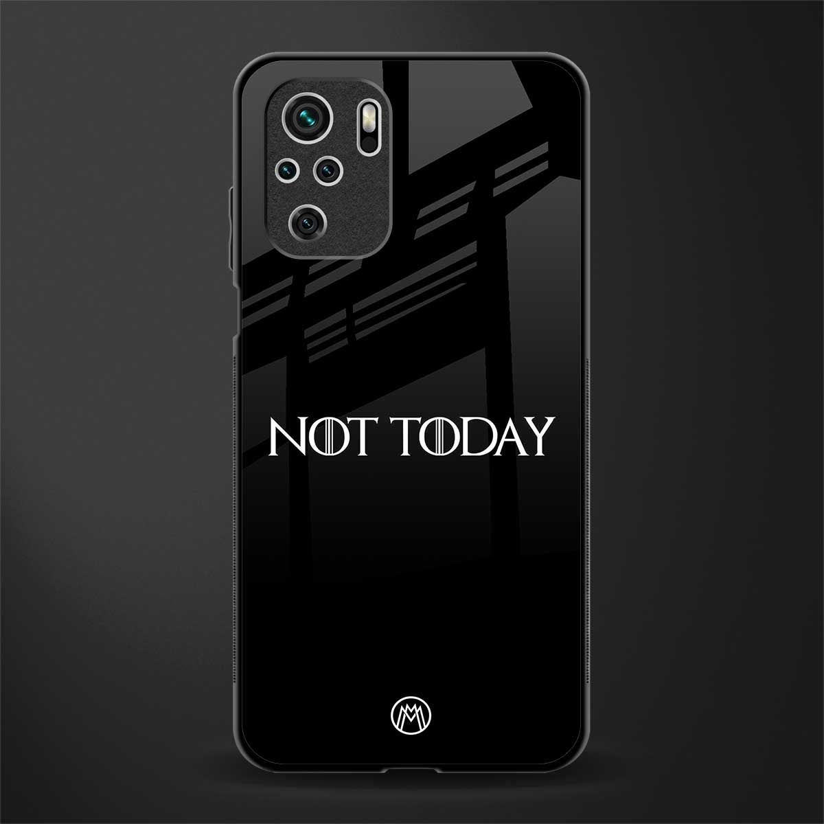 not today glass case for redmi note 10 image