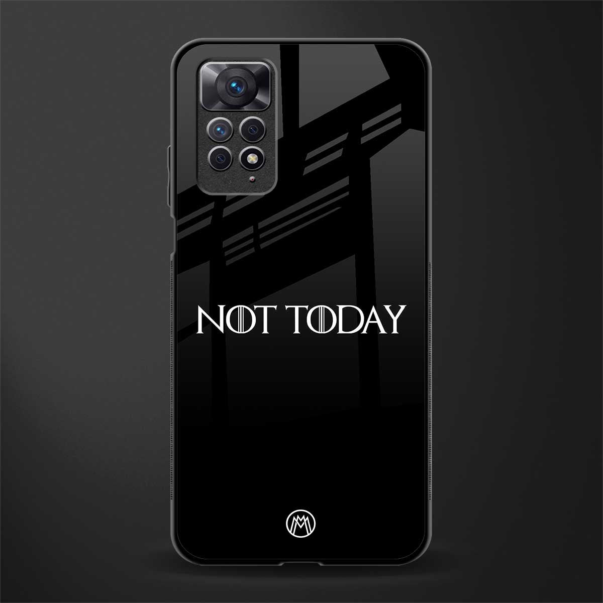 not today back phone cover | glass case for redmi note 11 pro plus 4g/5g