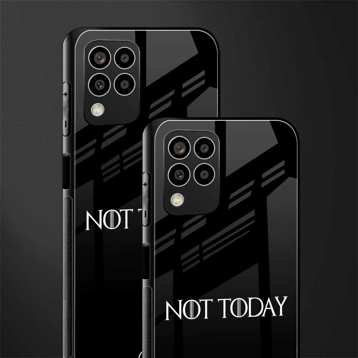 not today back phone cover | glass case for samsung galaxy m33 5g