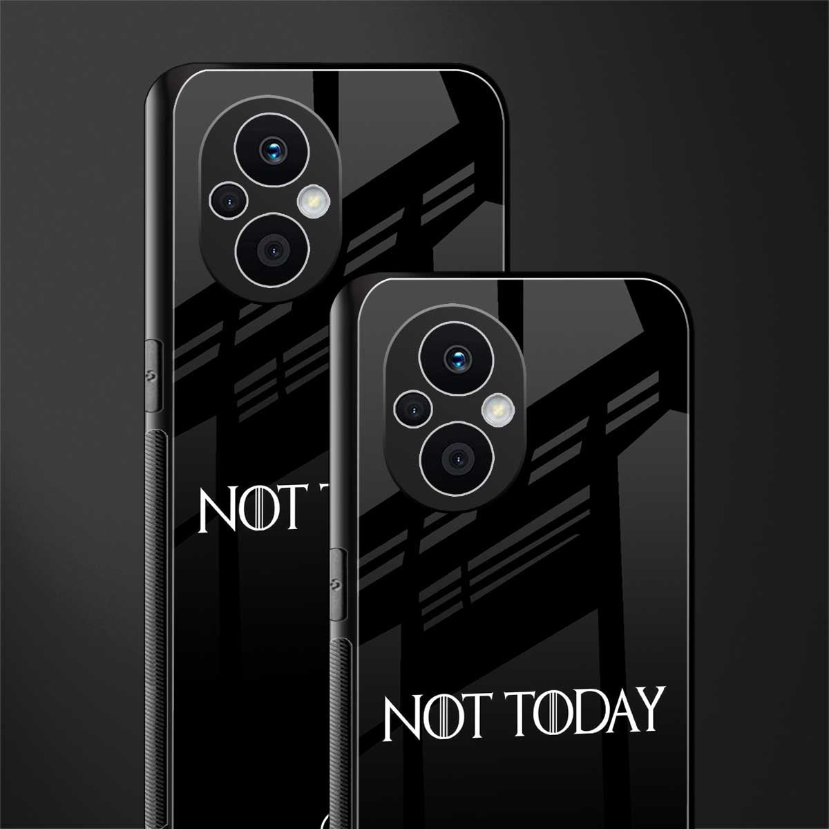 not today back phone cover | glass case for oppo f21 pro 5g