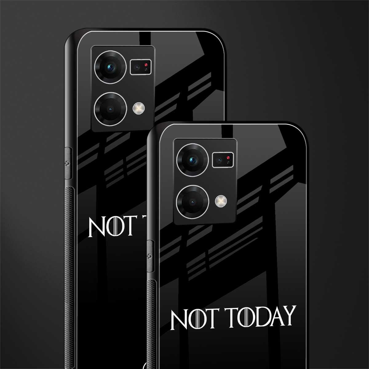 not today back phone cover | glass case for oppo f21 pro 4g