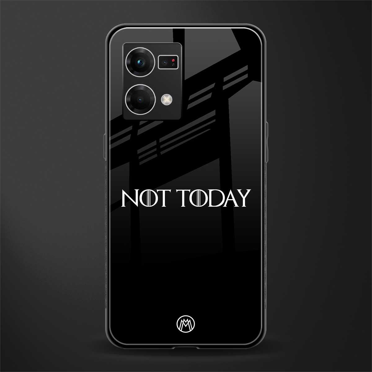 not today back phone cover | glass case for oppo f21 pro 4g