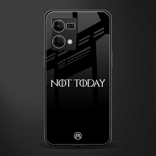 not today back phone cover | glass case for oppo f21 pro 4g