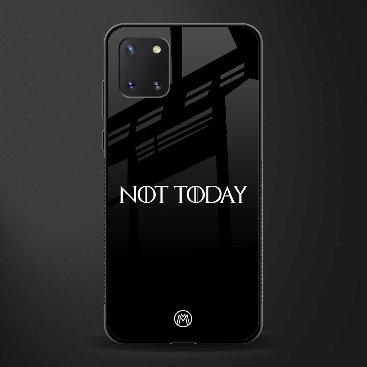 not today glass case for samsung a81 image