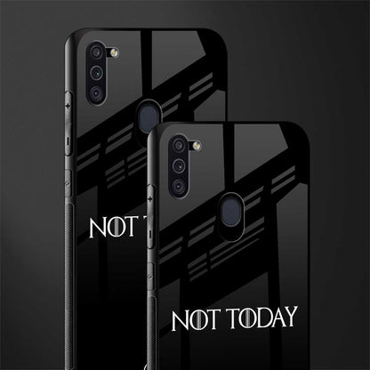 not today glass case for samsung a11 image-2