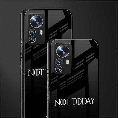 not today back phone cover | glass case for xiaomi 12 pro