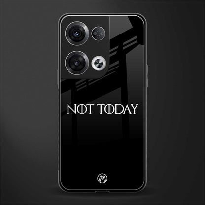 not today back phone cover | glass case for oppo reno 8