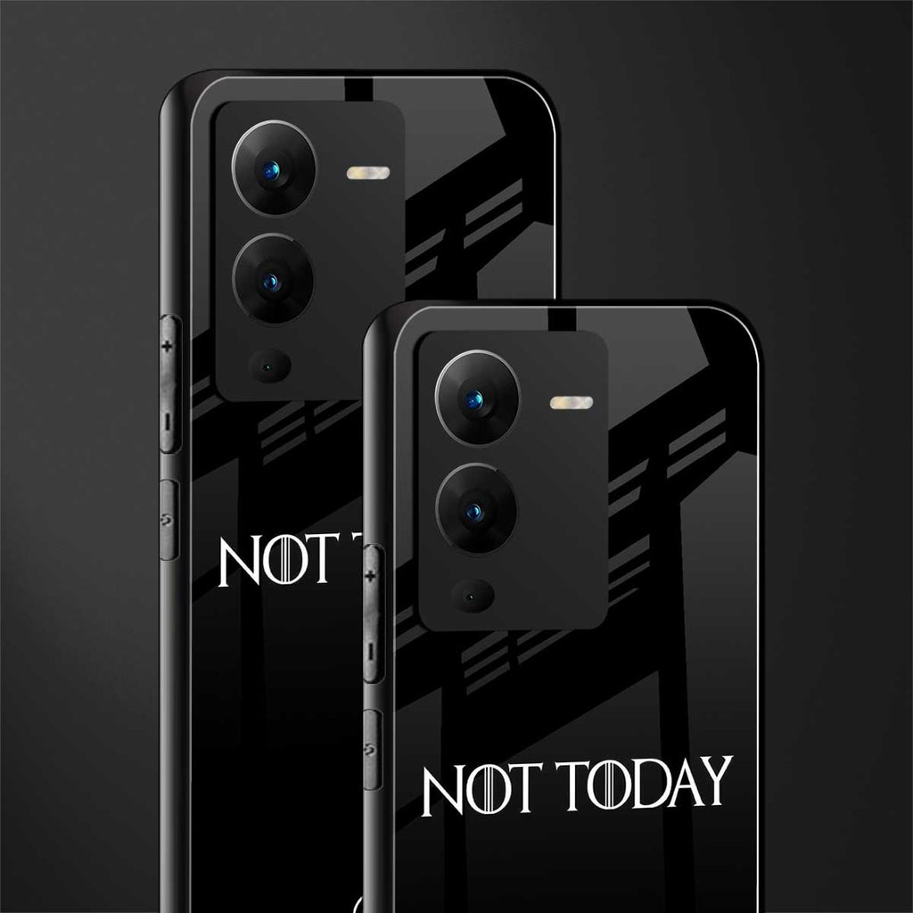 not today back phone cover | glass case for vivo v25 pro 5g