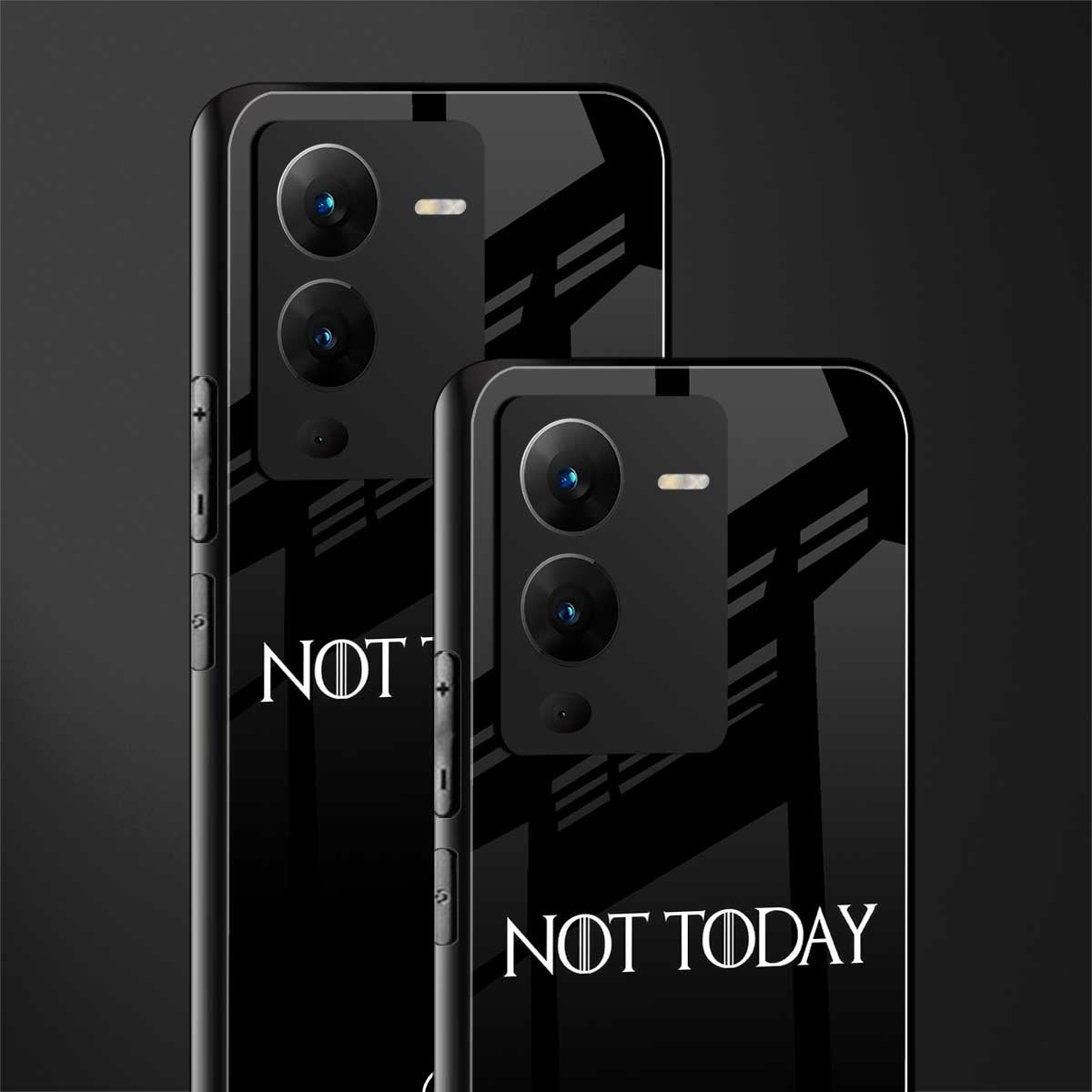 not today back phone cover | glass case for vivo v25 pro 5g