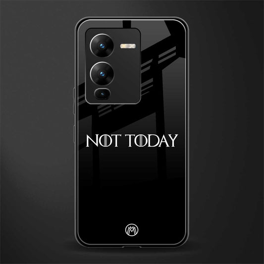 not today back phone cover | glass case for vivo v25 pro 5g