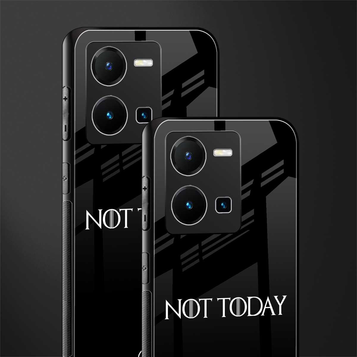 not today back phone cover | glass case for vivo y35 4g