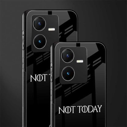 not today back phone cover | glass case for vivo y22