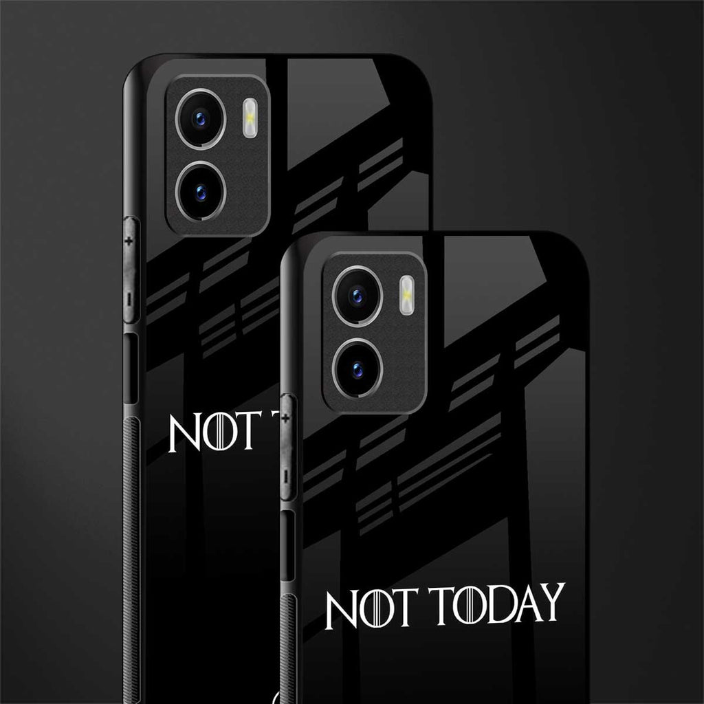 not today back phone cover | glass case for vivo y72
