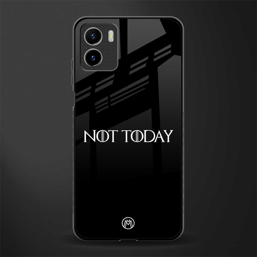 not today back phone cover | glass case for vivo y72