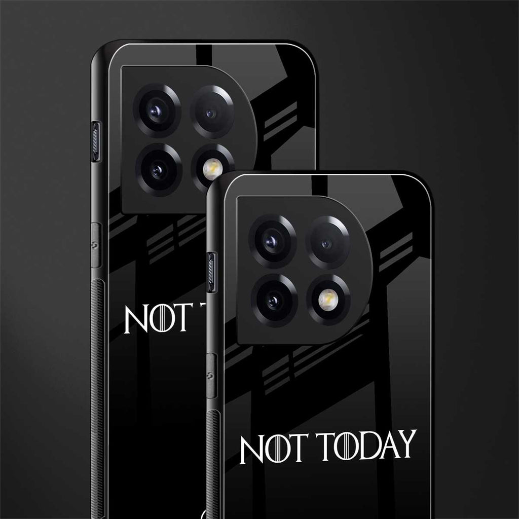 not today back phone cover | glass case for oneplus 11