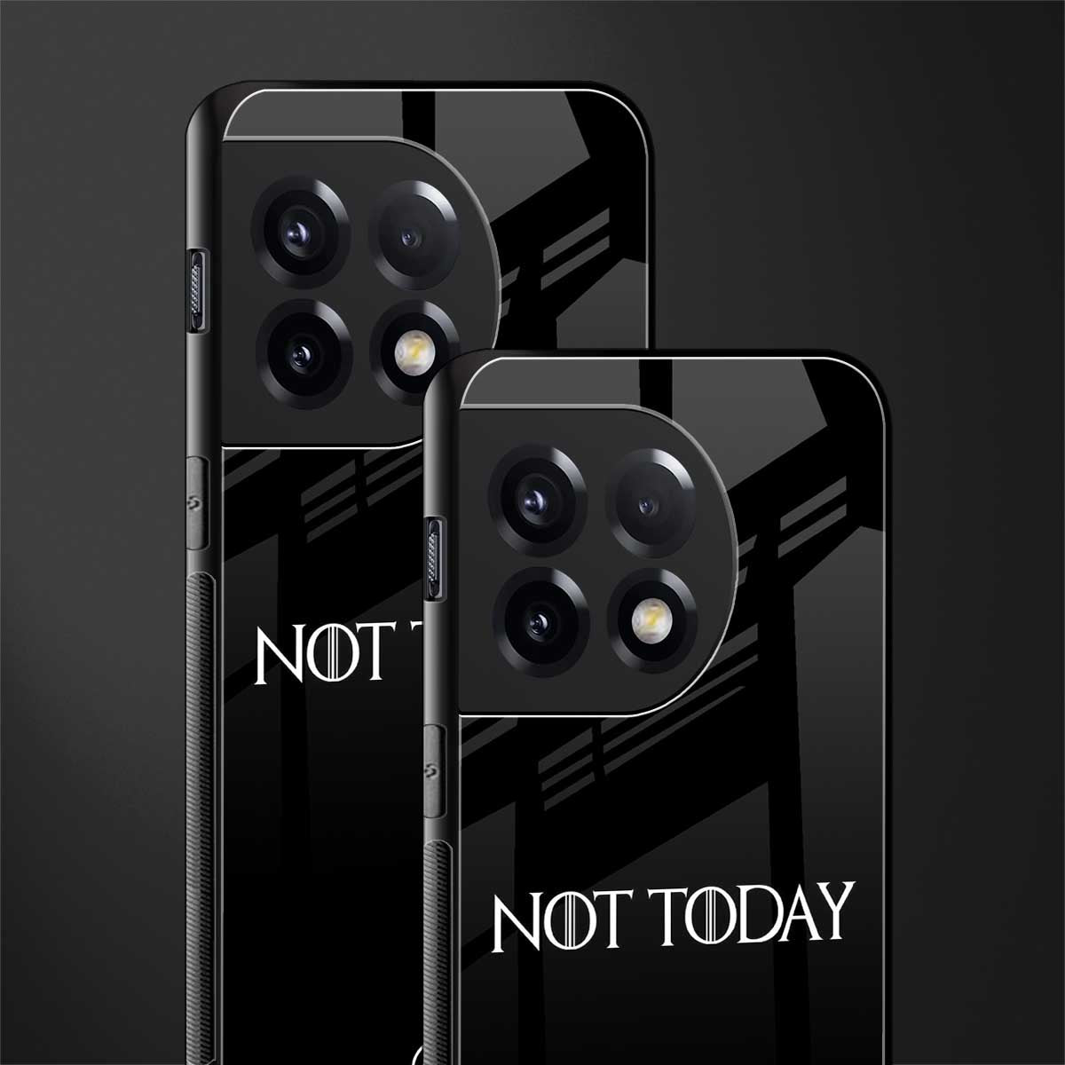 not today back phone cover | glass case for oneplus 11r