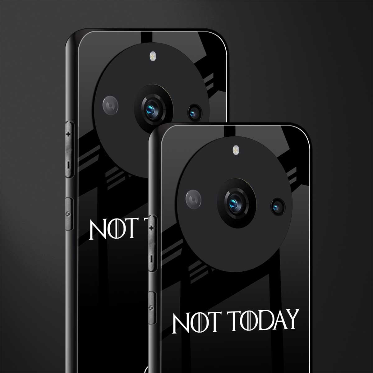 not today back phone cover | glass case for realme 11 pro 5g