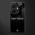not today back phone cover | glass case for vivo t1 44w 4g