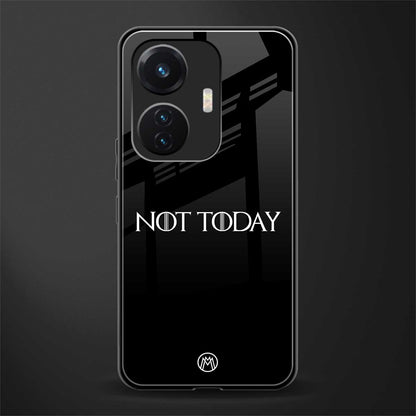 not today back phone cover | glass case for vivo t1 44w 4g