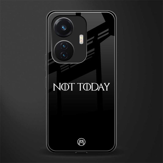 not today back phone cover | glass case for vivo t1 44w 4g