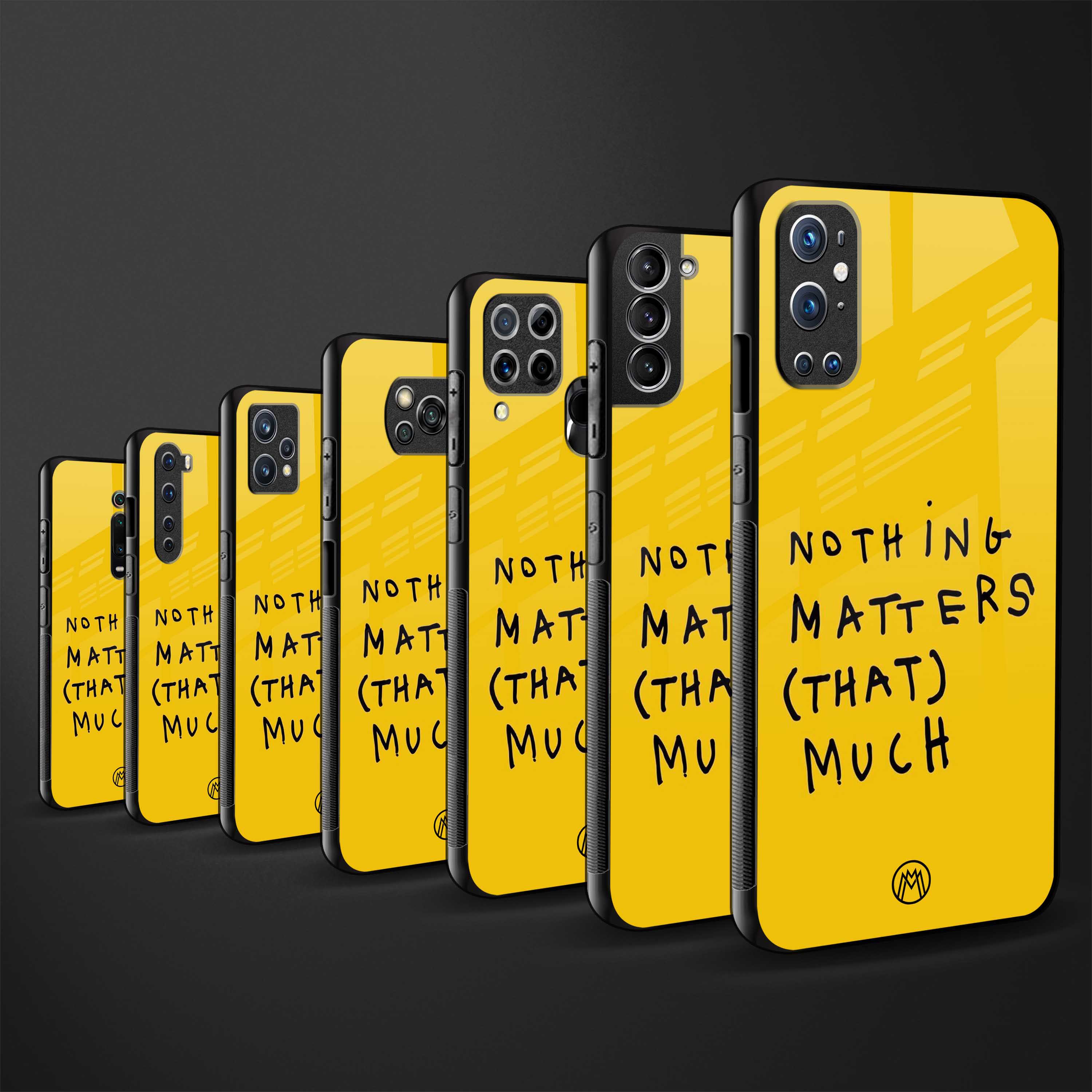 nothing matters that much back phone cover | glass case for redmi note 11 pro plus 4g/5g