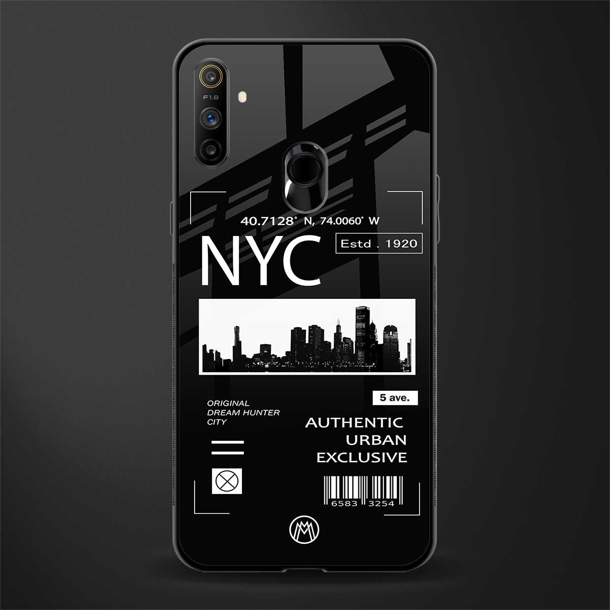 nyc glass case for realme narzo 10a image