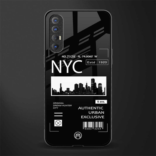 nyc glass case for oppo reno 3 pro image