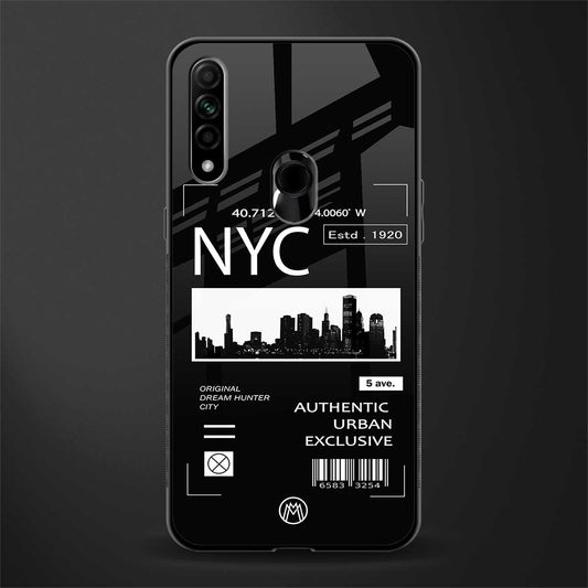 nyc glass case for oppo a31 image