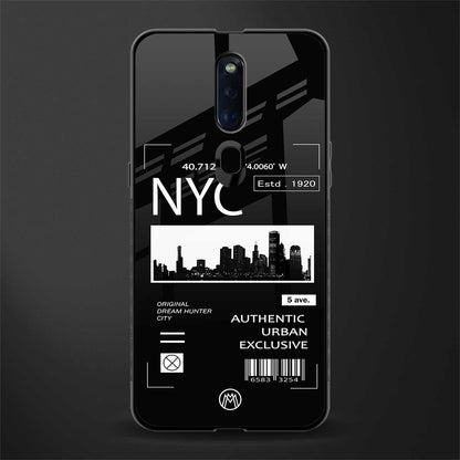 nyc glass case for oppo f11 pro image