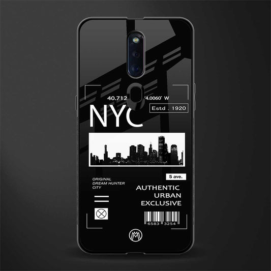 nyc glass case for oppo f11 pro image