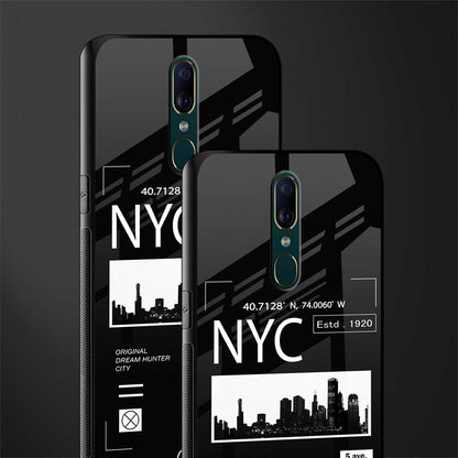 nyc glass case for oppo a9 image-2