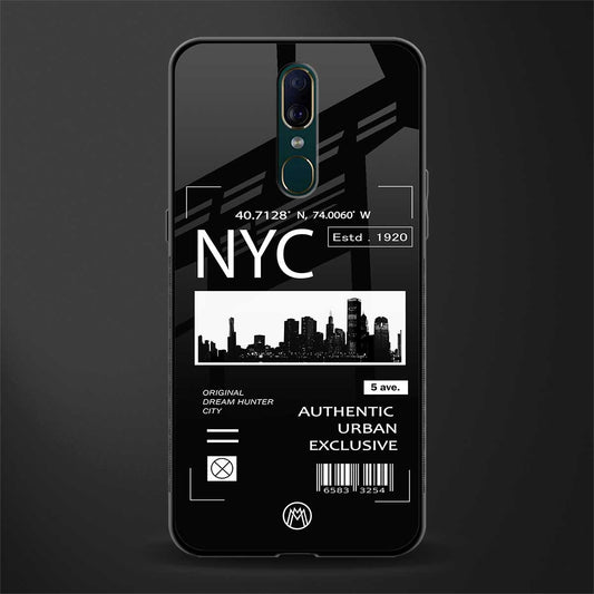 nyc glass case for oppo f11 image