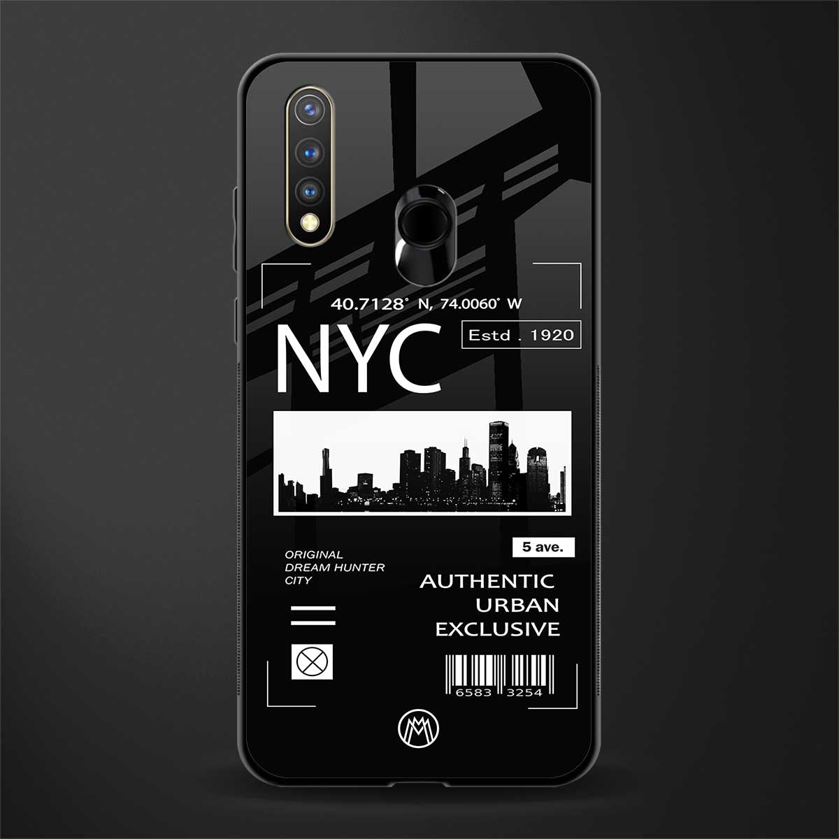 nyc glass case for vivo u20 image